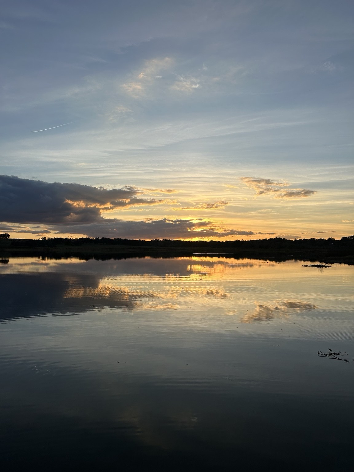 Florida waterfront at sunset